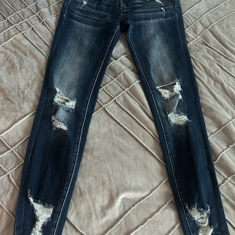 Buckle Midnight Blue Ripped Skinny Jeans
